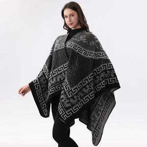 Capa de Pashmina Holgada y Cálida para Mujer |   Chal de Viaje Jacquard Qingming Riverside - Product Image 3