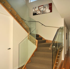DF verre <span class=keywords><strong>escalier</strong></span> barrière polonais acier inoxydable U canal balcon verre entretoise garde-corps garde-corps balustrades - Product Image 2