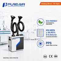 Extracteur de fumée laser intelligent à faible bruit Pure-Air PPS Top PA-F250d pour la découpe laser de PET