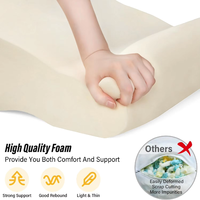 Coussin de lecture en mousse à mémoire de forme ultra-douce, personnalisé, en velours tricoté, écologique, amovible et lavable, pour lit et dossier – Vente en gros
