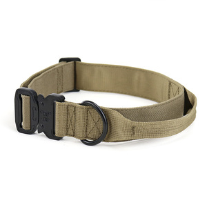 <span class=keywords><strong>Collar</strong></span> reflectante ajustable de nailon clásico de <span class=keywords><strong>color</strong></span> sólido con logotipo personalizado para mascotas, <span class=keywords><strong>Collar</strong></span> de entrenamiento táctico para perros de camuflaje con asa - Product Image 5