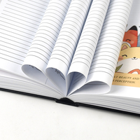 Carnet de notes personnalisé à couverture rigide avec bords pulvérisés et logo pour cadeau d'entreprise et publication haut de gamme