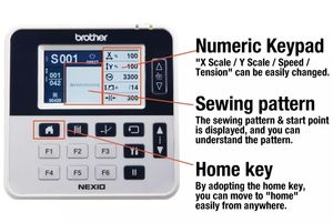 Nueva Máquina de Coser Electrónica de Puntada Recta con Motor <span class=keywords><strong>Directo</strong></span> Brother NEXIO BE-438HX (Especificaciones de Hilo Restante Cortas) - Product Image 3