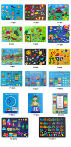 Spazio rosa blu ragazzo ragazza a casa in età prescolare il mio primo calendario giornaliero attività di apprendimento della prima infanzia mappa sentito occupato Story Board - Product Image 6