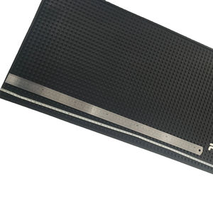 Custom Logo Long Silicone PVC Bar Runner Rubber Spill Pad Pub Mat Beer Rail Mat Drip Tray Non Slip Counter Mat Coaster <b>Placemat</b> - Product Image 2