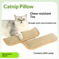 Jouet à mâcher en sisal et herbe à chat de Henan pour chats, en forme de coussin ; Jouet anti-ennui résistant aux morsures pour le nettoyage des dents ; Vente en gros directe usine