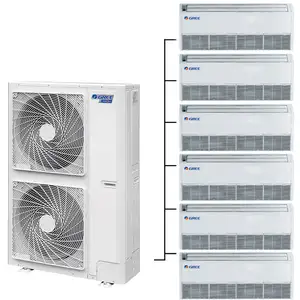 Gree Midea כפול 3 אזור 36000Btu מיני קיר רכוב פיצול מהפך AC יחידת מערכת VRF מזגן AC