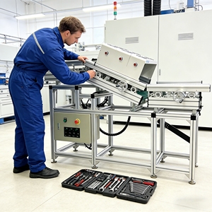 Déchargeur automatique de cartes PCB Morel UB-350-N, convoyeur de refroidissement pour soudure à la vague, transfert de précision sans soudure, intégration de ligne de production SMT DIP - Product Image 3