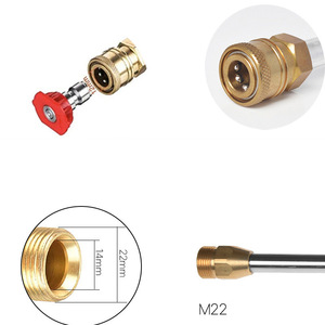 Pistolet de lave-auto <span class=keywords><strong>haute</strong></span> <span class=keywords><strong>pression</strong></span> 4000psi avec extension de 19 pouces 5 buses à connexion rapide et <span class=keywords><strong>lance</strong></span> de remplacement 4000psi 19 pouces - Product Image 5