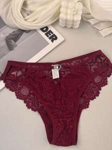 กางเกงชั้นในลายลูกไม้สำหรับผู้หญิงชุดชั้นในลูกไม้นุ่มสีใสสำหรับเด็กผู้หญิง - Product Image 6