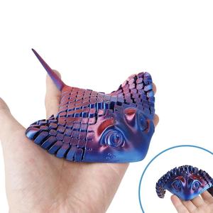 Animale acquatico stampato in 3D-<span class=keywords><strong>Manta</strong></span> bionica giocattolo Stingray decorazione Desktop flessibile creatura marina giocattolo, regali per tutti - Product Image 1