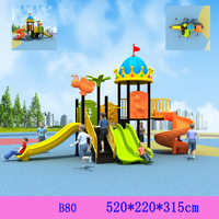 Toboggan en plastique et acier LLDPE pour enfants, idéal pour les aires de jeux extérieures de maternelles, parcs d'attractions et parcs de trampolines, capacité 5-10 enfants
