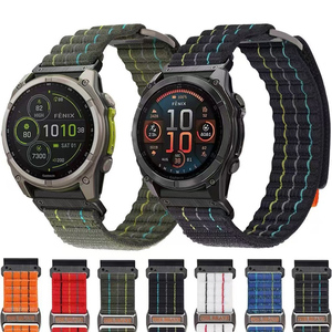 Correas de reloj de nailon de ajuste rápido de 22mm y 26mm para Garmin Fenix 8 51mm 47mm Fenix 7 7X <span class=keywords><strong>Pro</strong></span>/Fenix 6 6X <span class=keywords><strong>Pro</strong></span> 5 <span class=keywords><strong>5X</strong></span> Plus/Fenix E Correa trenzada - Product Image 2