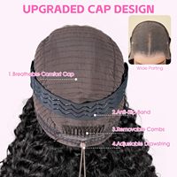 Perruque Kinky Straight avec Cheveux Humains Bouclés Birmans, Sans Colle, Prête à Porter, Perruque Frontale en Dentelle Transparente 9x6 avec Cordon de Serrage
