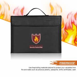 Bolsa Ignífuga Personalizada de Gran Capacidad y Alta Calidad, Organizador con Cierre para Documentos de Viaje, Hogar y Oficina, Resistente a Altas Temperaturas - Product Image 4