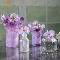 SAINT-VIEW Cristal Madkhan Brûleur Mubkhar Bakhoor Censer Tray Set Liuli Decor