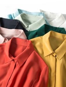 Produttore di abbigliamento <span class=keywords><strong>donna</strong></span> <span class=keywords><strong>camicia</strong></span> di <span class=keywords><strong>seta</strong></span> OEM - Product Image 6