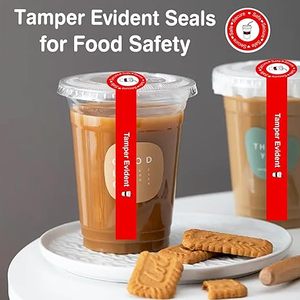 Adesivi a prova di <span class=keywords><strong>manomissione</strong></span> di sicurezza adesivi sigilli per bevande coperchi adesivi per consegna cibo sigillati per etichette di freschezza sigilli per bevande - Product Image 3