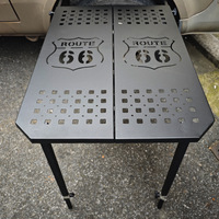 Table pliante en métal pour pique-nique et camping en plein air, équipement tout-terrain, mobilier d'extérieur, nouveau produit transfrontalier