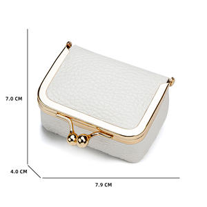 Bolsa de Joyería Portátil Personalizada al por Mayor con Logotipo, Nueva Bolsa de Almacenamiento para Joyas, Collares, Pendientes y Regalos de Boda - Product Image 4