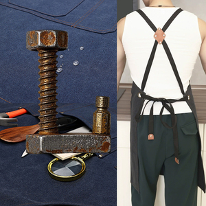 Favolosi <span class=keywords><strong>grembiuli</strong></span> impermeabili in cotone personalizzabili con Design marrone nero lettera in ferro modelli di fornitura diretta di fabbrica <span class=keywords><strong>per</strong></span> gli insegnanti - Product Image 5