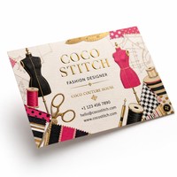Cartes de visite personnalisées avec photo couleur, papier artistique personnalisé, estampage à chaud, impression offset pour toutes les professions