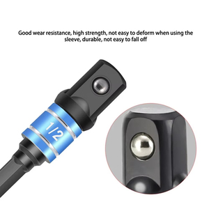 7 buah adaptor Driver sudut 105 derajat, Set adaptor soket Impact 360 ° dapat diputar 1/<span class=keywords><strong>2</strong></span> "1/4" 3/8" - Product Image 4