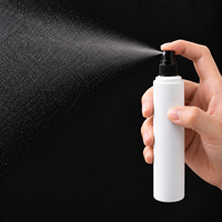 Flacon pulvérisateur PET blanc 100ml 120ml 150ml avec pompe noire, atomiseur à brume fine, vide, avec bouchon complet, emballage cosmétique OEM