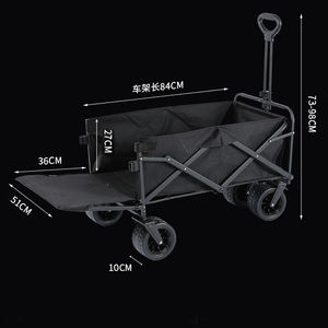 Foldable Mesh Portable <b>Trolley</b> with Rear Door ODM Large Capacity High Quality All Terrain Waterproof Shopping & <b>Tools</b> Storage - Product Image 6