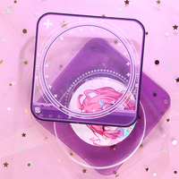 Support de présentation de cartes d'anime en acrylique transparent personnalisé, porte-badge, boîte de rangement transparente à rainures pour bureau