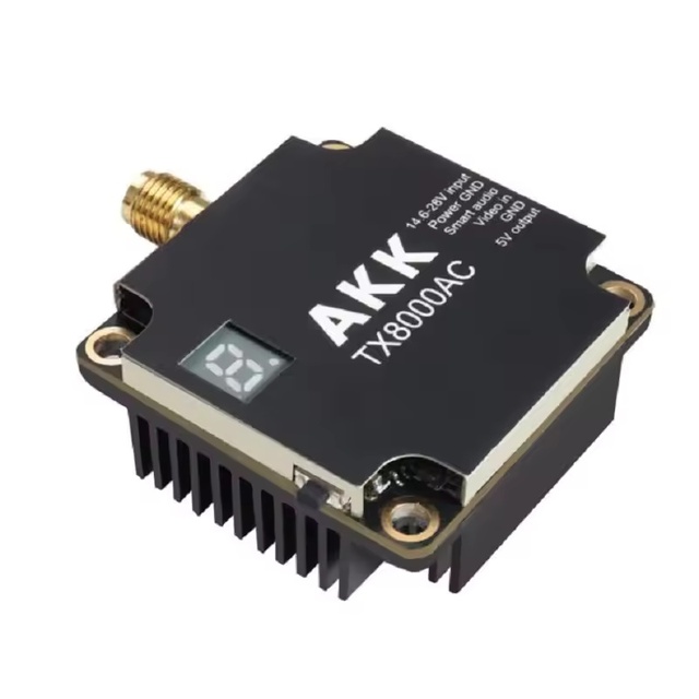 AKK 4.9-6G VTX FPV 8W TX8000AC 5.8G Video Transmitter Support Smart Audio TBS 5W 3W 1W Long Range Transmission