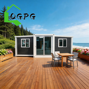 Casa Contenedor Móvil Plegable <span class=keywords><strong>de</strong></span> Lujo <span class=keywords><strong>de</strong></span> 20, 30 y 40 Pies, Pequeña y Compacta, Prefabricada, Expandible, Portátil, con Estructura <span class=keywords><strong>de</strong></span> Acero - Product Image 1