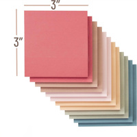 Bloc-notes auto-adhésif de couleur unie imprimé personnalisé Mini bloc-notes liste de contrôle avec couleurs vives