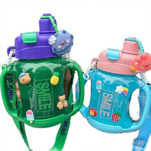 Bouteille d'eau Kecolove 850 ml grande capacité, anti-fuite, écologique, pour l'école, le sport, les enfants, motif dessin animé mignon, pour la rentrée scolaire et les excursions - Product Image 4