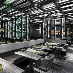 Bộ bàn ghế nhà hàng phong cách hiện đại HUALIN, bàn ăn bằng đá sintered chất lượng cao, phù hợp cho khách sạn, quán cà phê, nhà hàng theo chủ đề. - Product Image 5