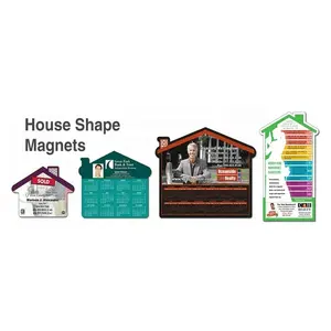 कस्टम घर आकार कस्टम रियल एस्टेट एजेंट के लिए विज्ञापन व्यापार मैग्नेट फ्रिज
