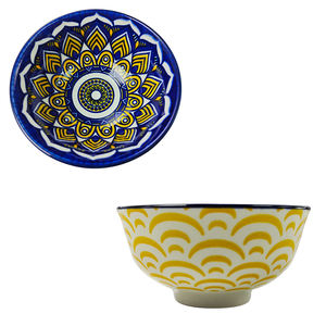 Ciotola bohémien ciotola 4.5 pollici ciotola in ceramica bohémien riutilizzabile resistente al calore rispettoso dell'ambiente - Product Image 5