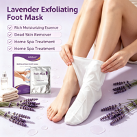 Masque exfoliant hydratant pour les pieds, chaussettes masque nourrissantes pour les pieds secs et gercés, soin de la peau, vente en gros