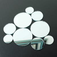 Miroir mural décoratif compact sans cadre, petit miroir rond à bords biseautés, 1mm 2mm 3mm 4mm 5mm, vente en gros sur mesure