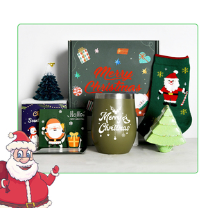 ชุดของขวัญคริสต์มาสใหม่ล่าสุด ขายส่ง กล่องของขวัญดีไซน์ใหม่ ชุดเกลืออาบน้ำ แก้วซานต้า ชุดของขวัญวันเกิด รับทำโลโก้ วัสดุ PVC ป้องกันรังสียูวี - Product Image 2