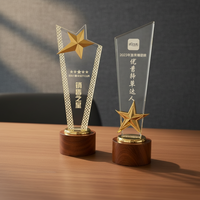 Trophée en cristal personnalisé, plaque d'honneur en cristal K9, souvenir en cristal, vente chaude