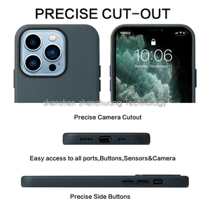 Funda protectora de lujo hecha a mano a prueba de arañazos para 13 IP13 PRO IP13 PRO MAX IP13 Mini PC de cuero microfibra Street Fashion - Product Image 2
