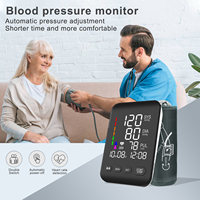 Tensiomètres pour usage domestique Machine de pression artérielle numérique avec écran LED rétro-éclairé Moniteur de pression artérielle du bras supérieur