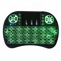 Mini Teclado Inalámbrico 2.4G, Air Mouse I8 Retroiluminado, Control Remoto Mx3 Retroiluminado para TV Box