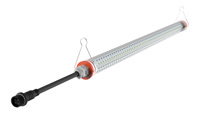 Lampes de grange LED T12, 28W, suspension verticale, rouge + blanc commutable, 360° °   Angle de faisceau pour élevage avicole