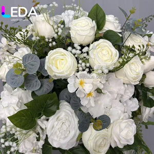 LEDA High Quality Table <b>Centerpiece</b> Floral Handmade Real Touch Elegant <b>Centerpiece</b> Artificial Roses <b>Flower</b> Ball - Product Image 2