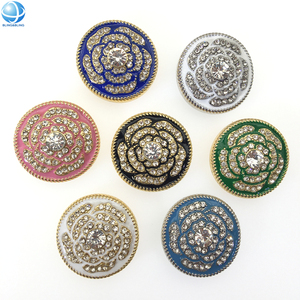 Long Lanh Clip Hơn Hiện Có Nút Phụ Kiện Có Thể Tháo Rời Rhinestone Lá Clover Nút Jewel Tùy Chỉnh Áo Sơ Mi Nút Bìa Cho Phụ Nữ - Product Image 4