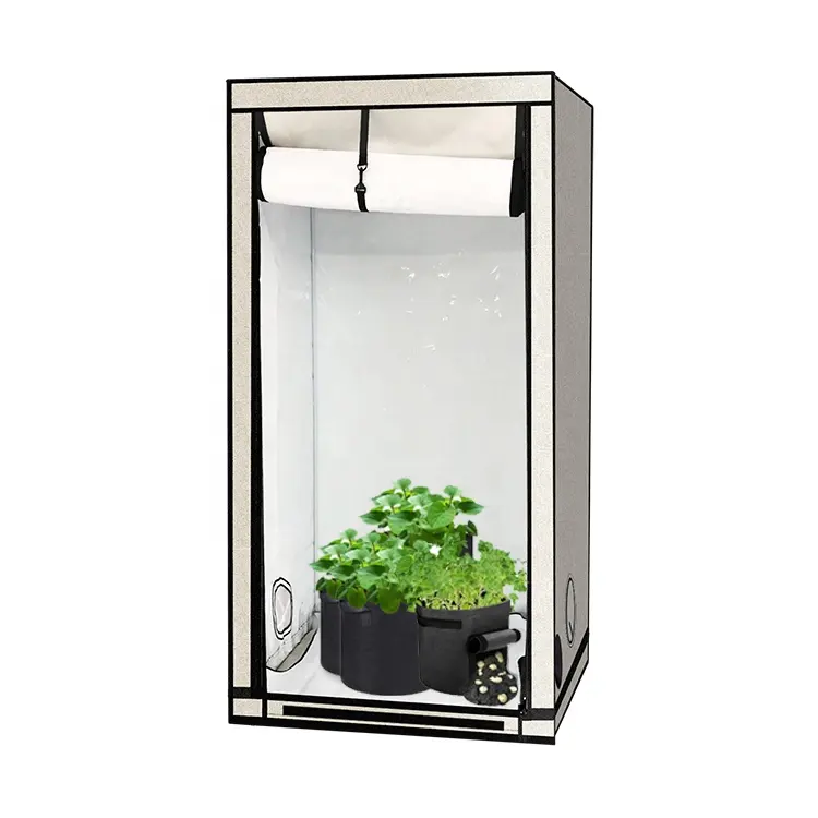 Wholesale Hydroponics Equipment Super Reflective & Durable White PE Custom Grow Box Indoor Green Room Grow Tent