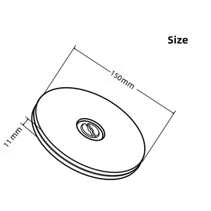 XY-L1S6 Black Factory Price Durable Turntable <strong>Round</strong> Base For Home Use <strong>Round</strong> <strong>Rotating</strong> Display Stand With Flexible Ball Bearing - Product Image 5