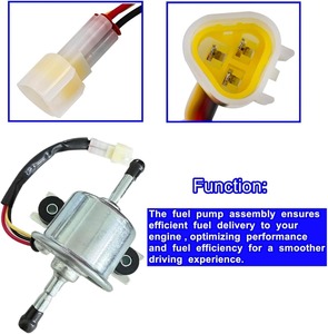 V2607 Electronic Fuel Pump, 12V / 24V, Plug-and-Play, Stable Fuel Flow, for Kubota V2607 Engines - Product Image 2